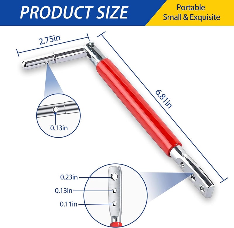 groword T-post Clips Tool 2025 New, Fixing Fence Clip and Wire Steel Bender T-post Handheld Twisting Tool, Multi Functional Bender - Image 2
